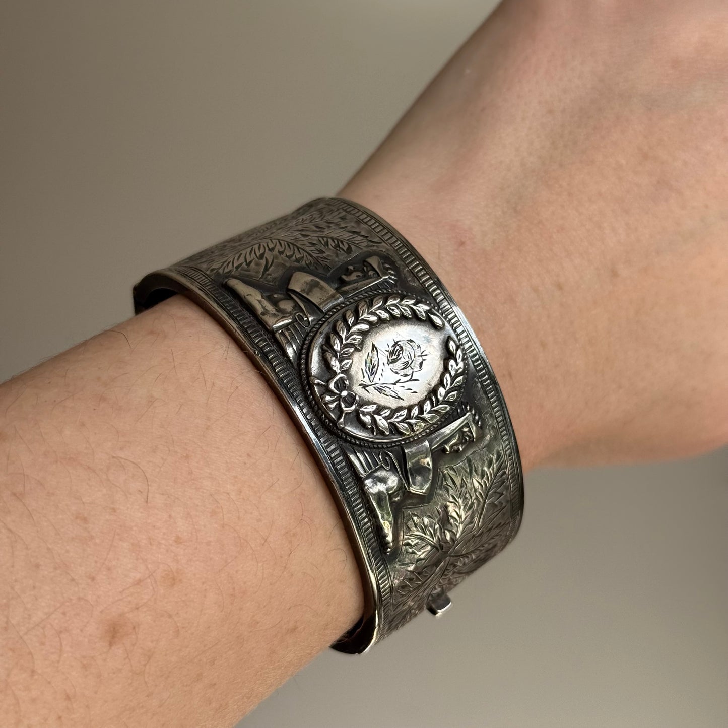 Antique Victorian Statement Hinged Bangle