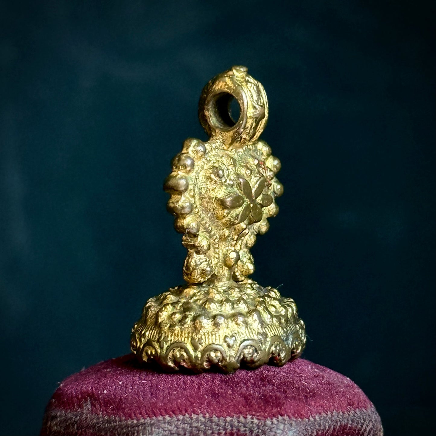 Antique Lantern Paste Intaglio Fob; Circa 1850