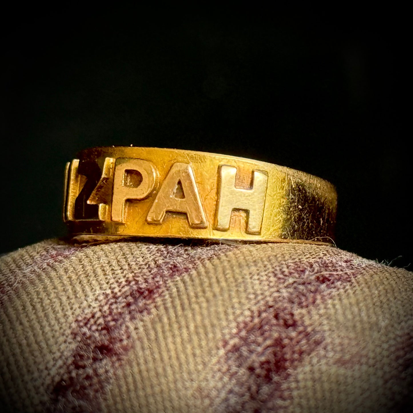 Victorian Mizpah Ring Created In 18 Carat Gold; Circa 1873