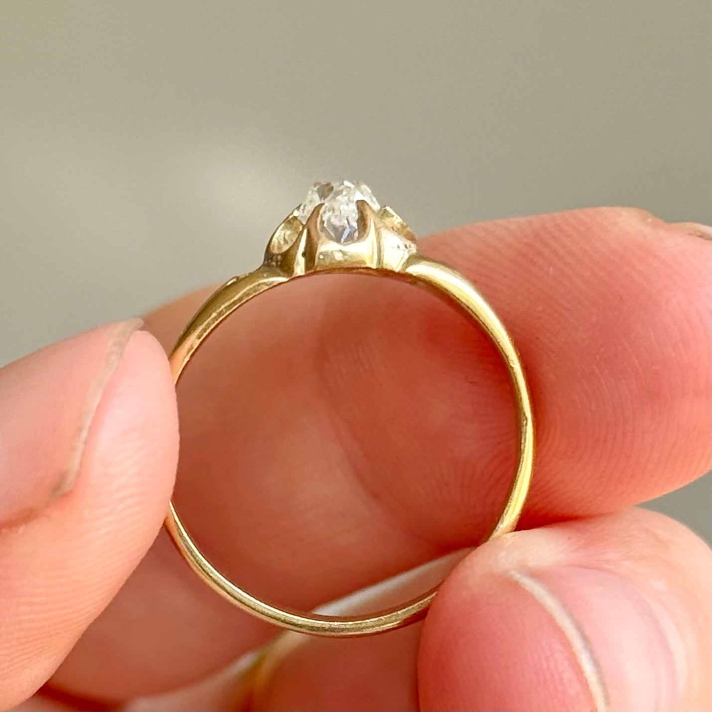 Victorian Diamond Ring in 18 Carat Gold; Circa 1890