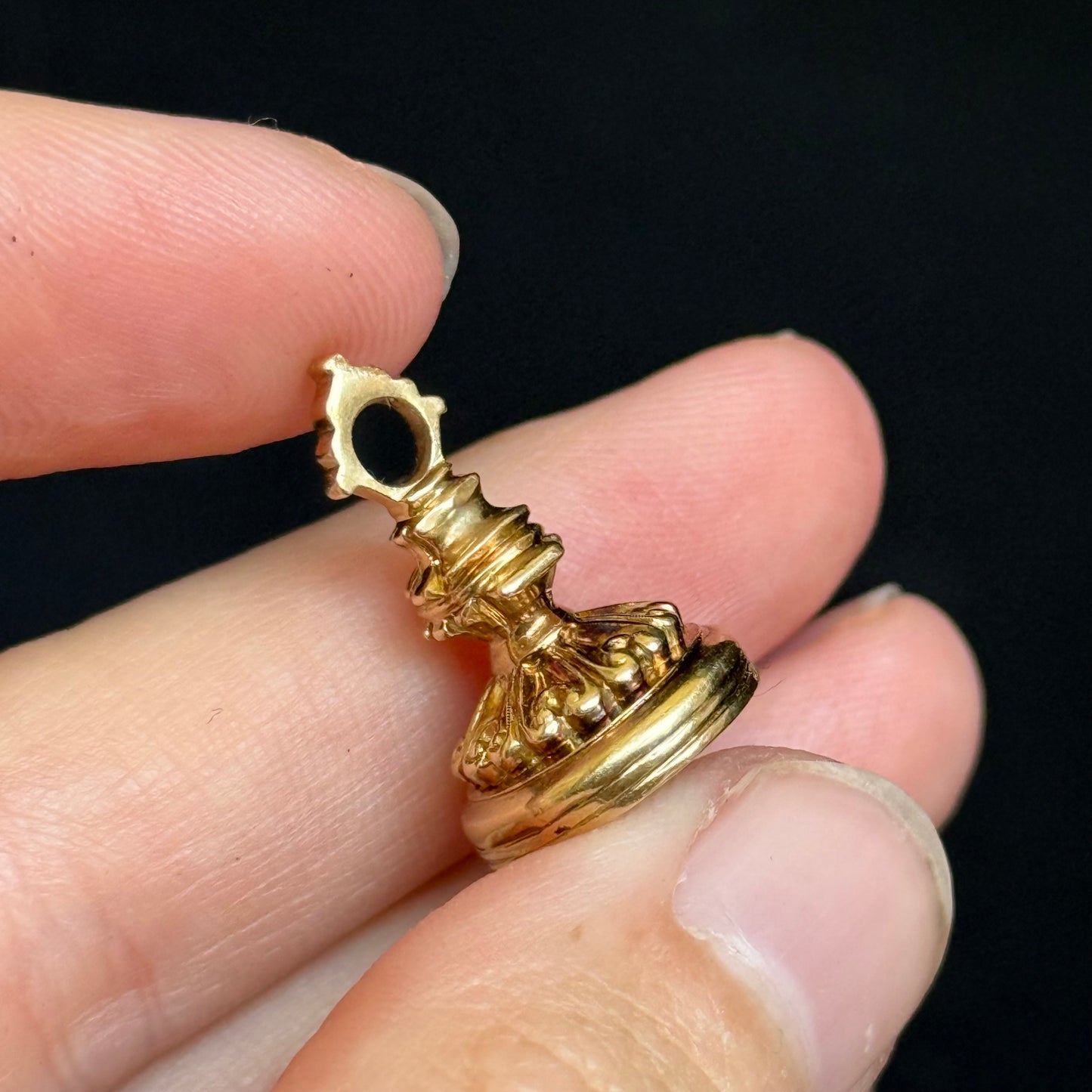 Victorian Intaglio Fob in 9 Carat Gold; Circa 1890