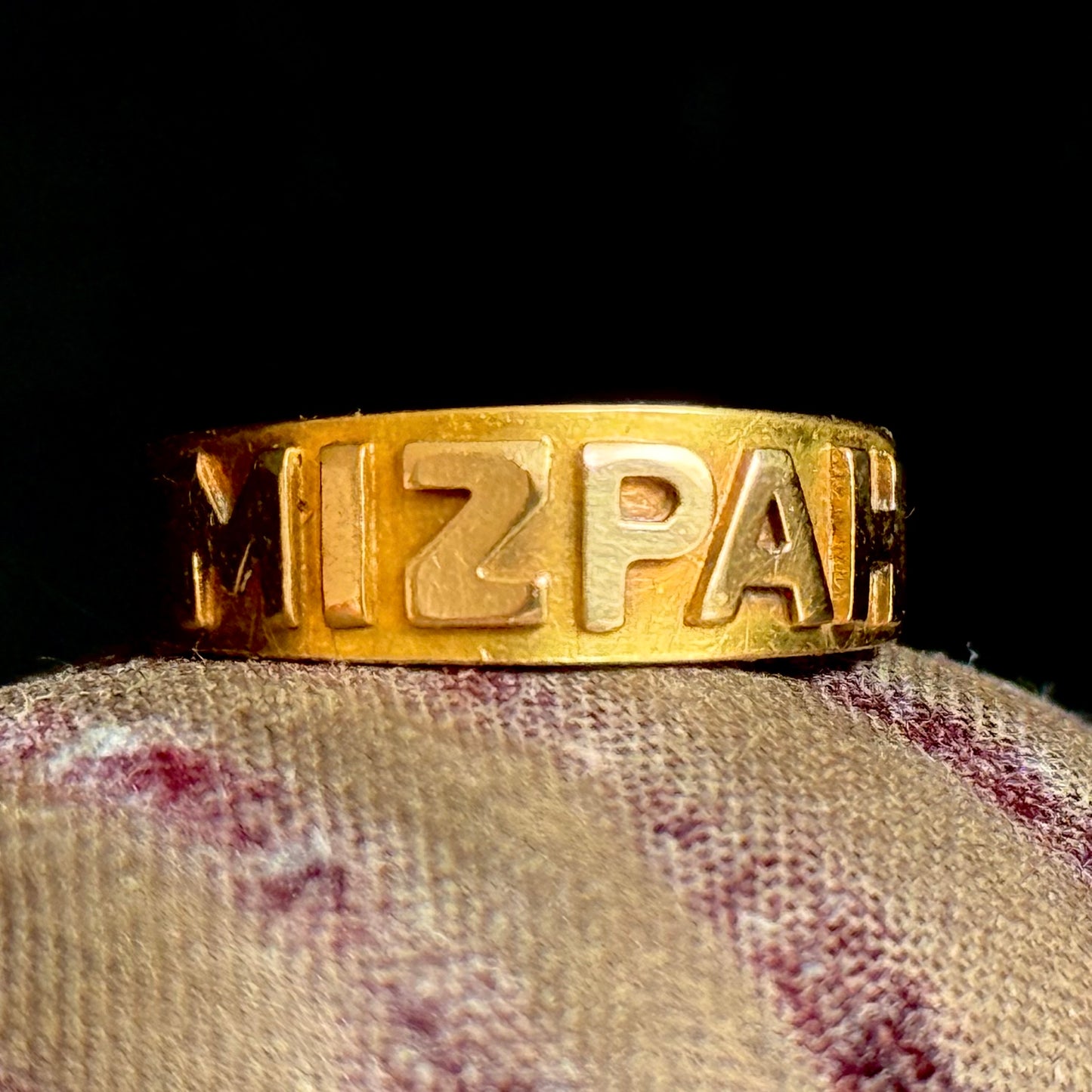 Victorian Mizpah Ring Created In 18 Carat Gold; Circa 1873
