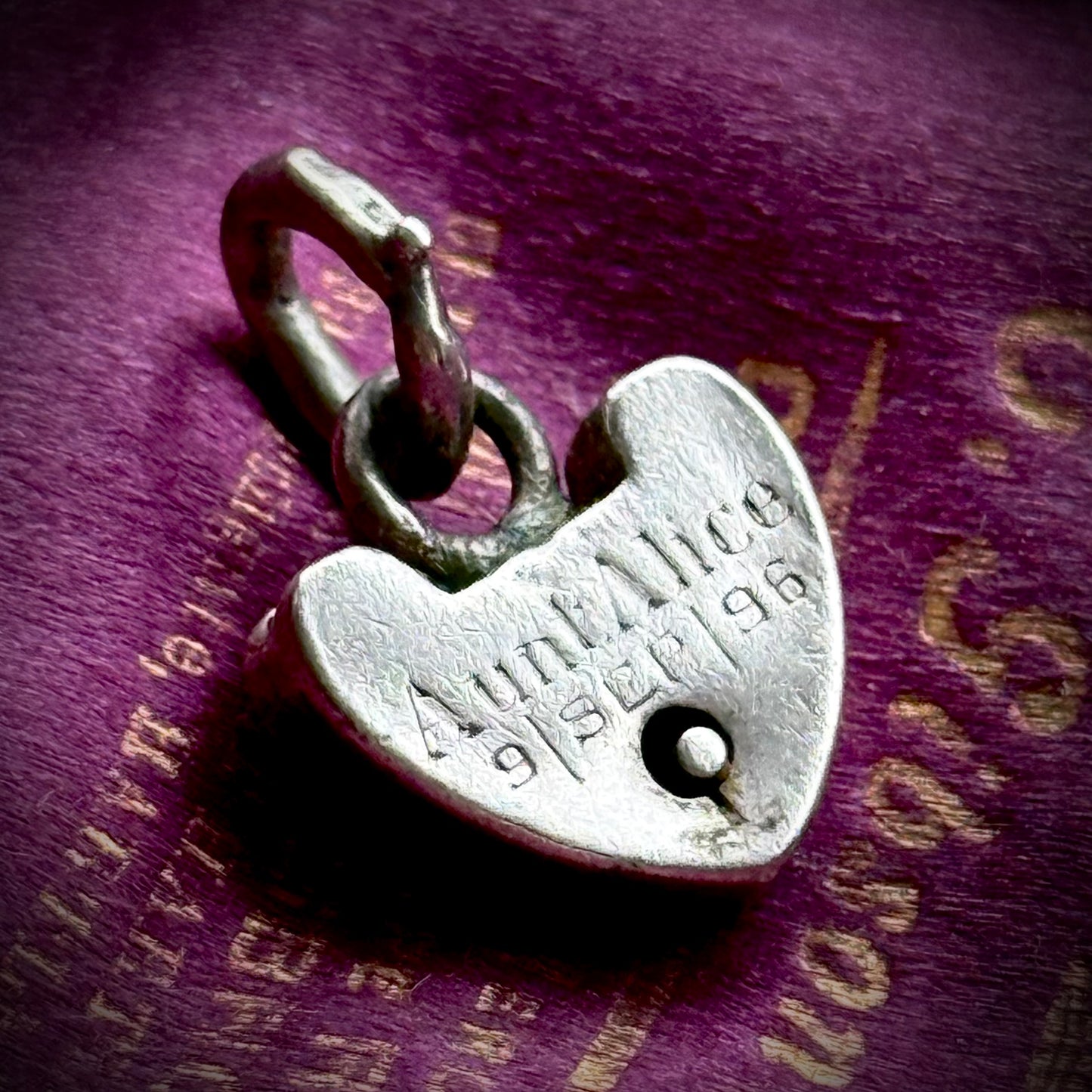 Victorian 'Aunt Alice' Love Lock Pendant' Circa 1896