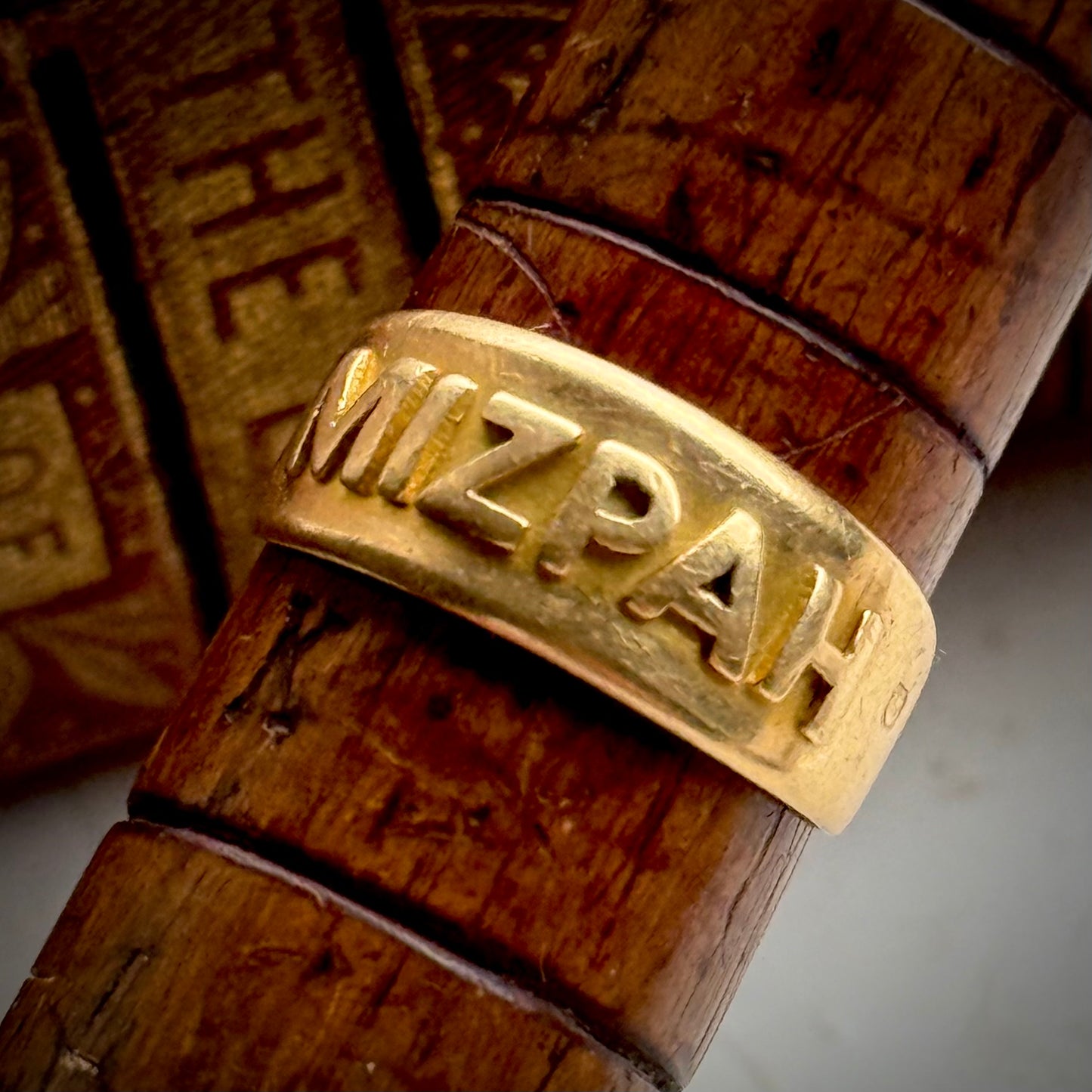Victorian Mizpah Ring Created In 18 Carat Gold; Circa 1882