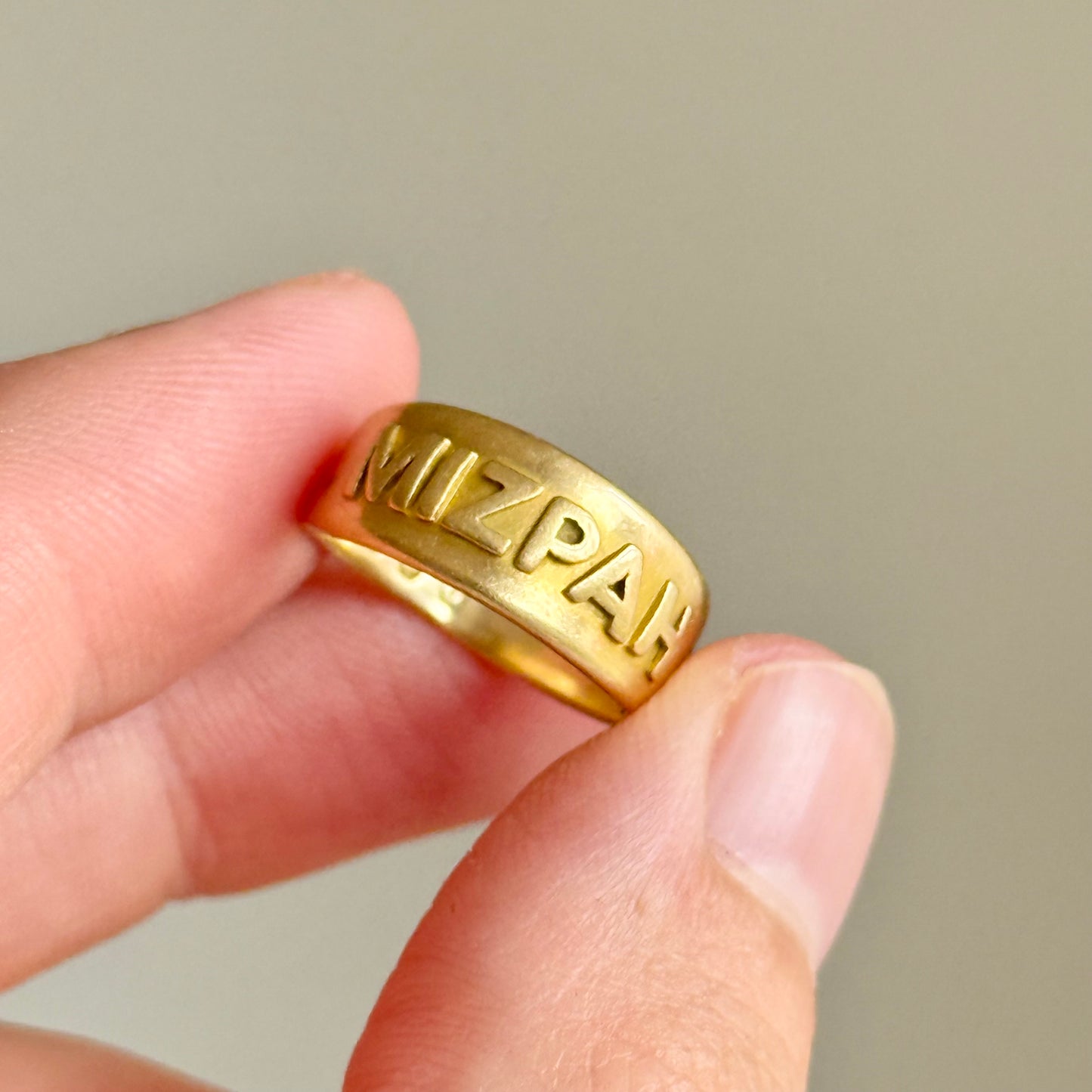 Victorian Mizpah Ring Created In 18 Carat Gold; Circa 1882