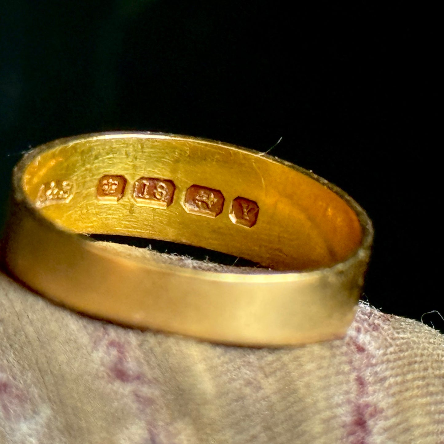 Victorian Mizpah Ring Created In 18 Carat Gold; Circa 1873