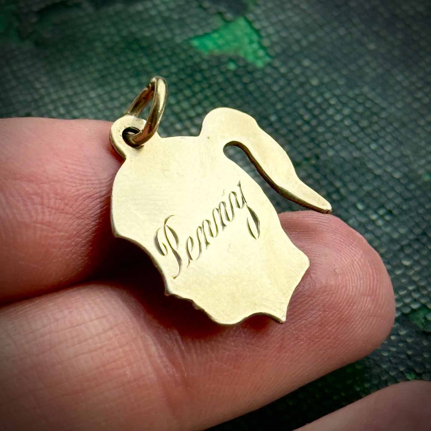 Vintage Profile 'Penny' Pendant Token