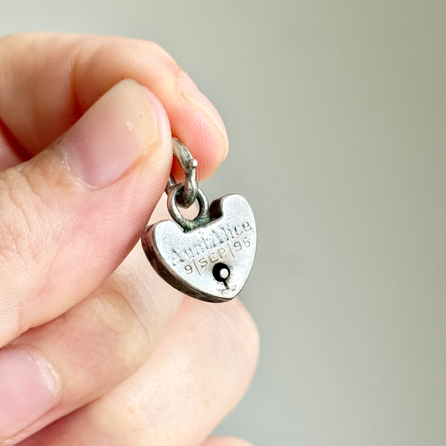 Victorian 'Aunt Alice' Love Lock Pendant' Circa 1896