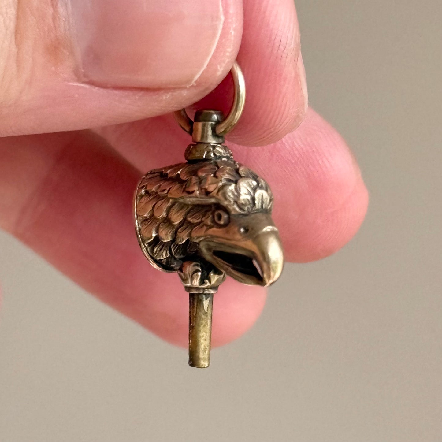 Victorian Bloodstone Eagle Winder pendant: Circa 1870