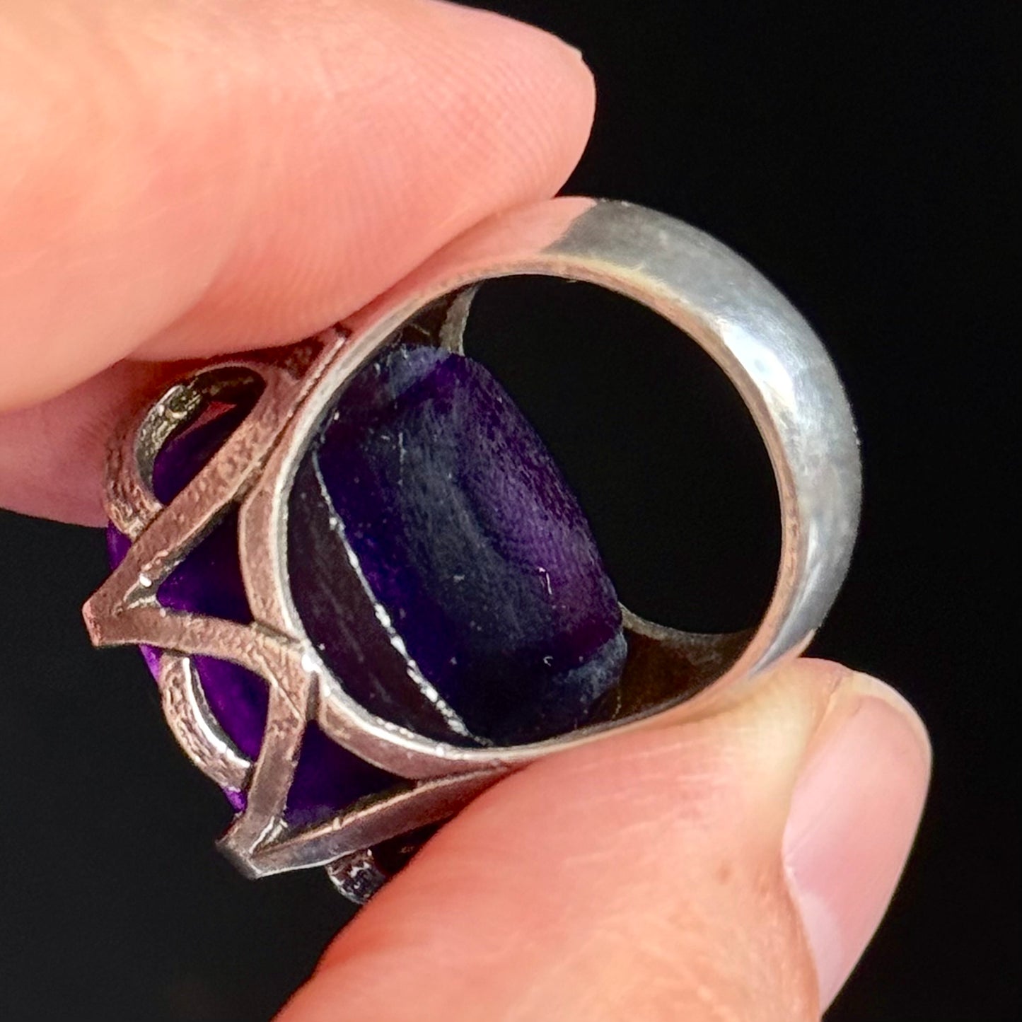 Substantial Vintage Intaglio Ring in Silver