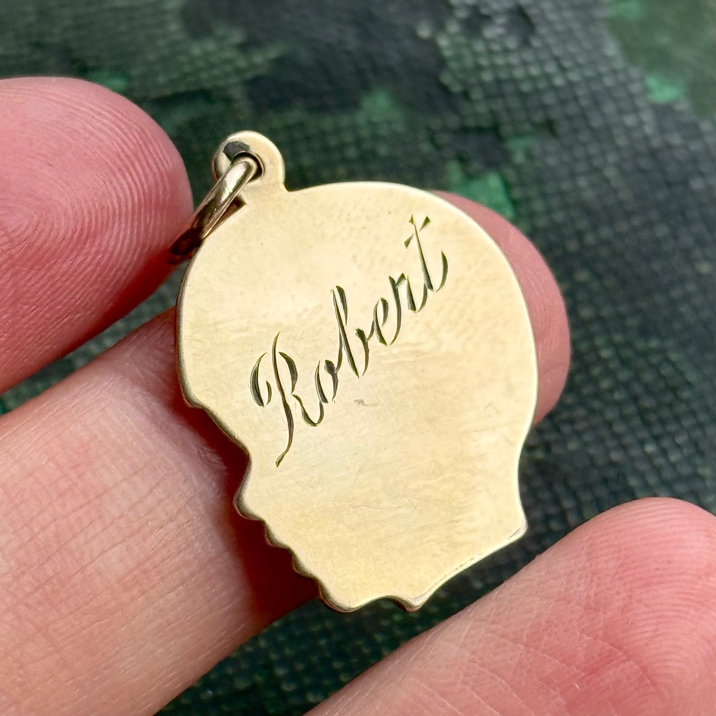 Vintage Profile 'Robert' Pendant Token