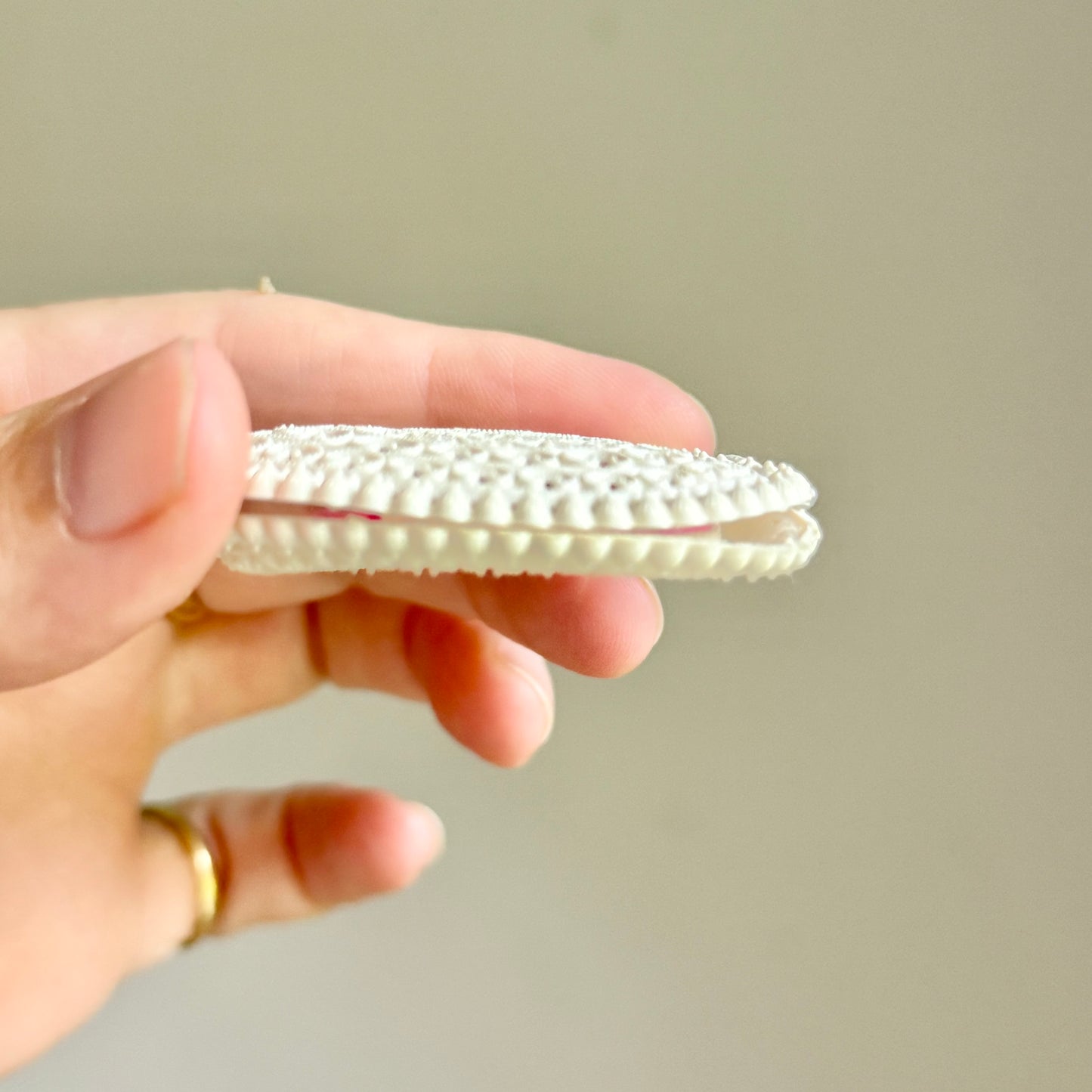 Vintage Early Plastic Filigree Ring Box