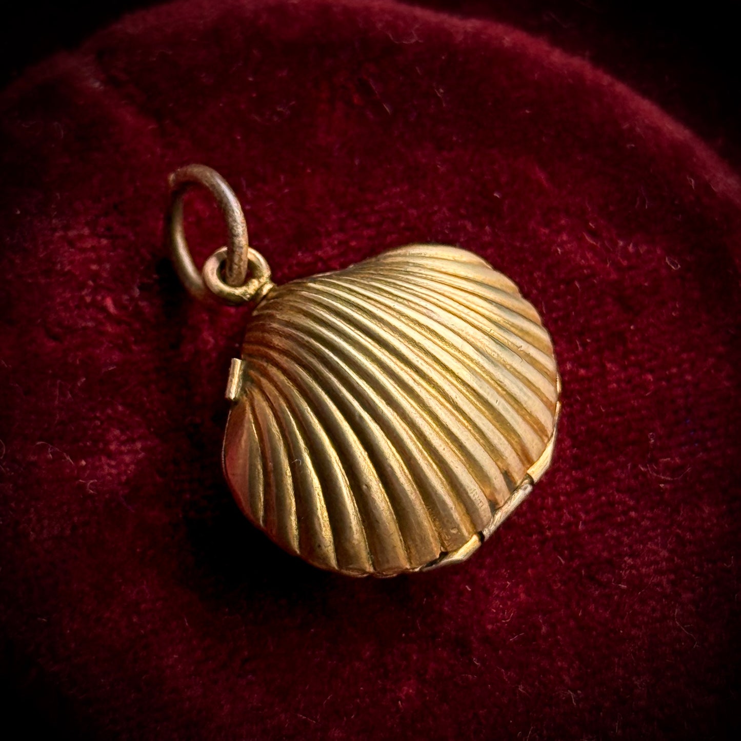 Antique Georgian Scallop Mourning Locket