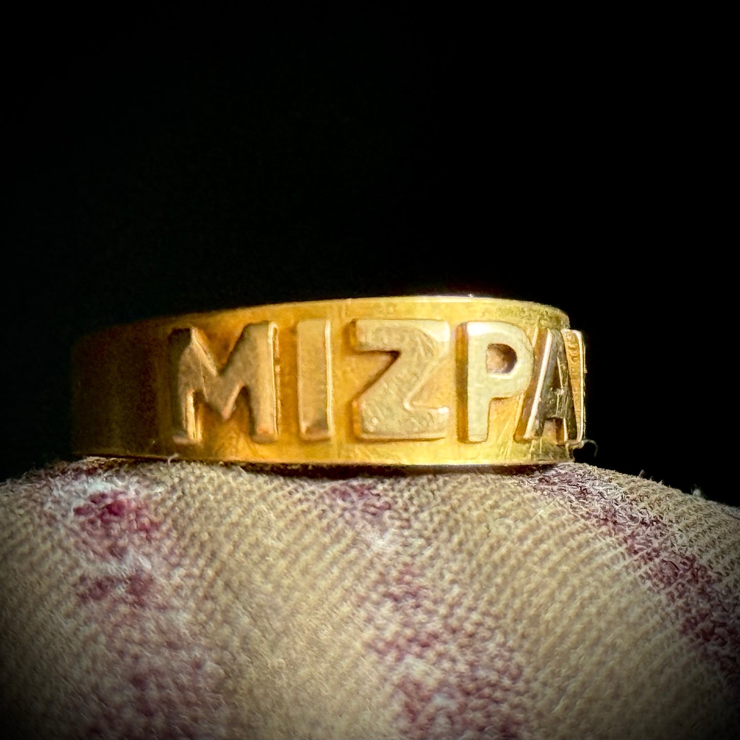 Victorian Mizpah Ring Created In 18 Carat Gold; Circa 1873