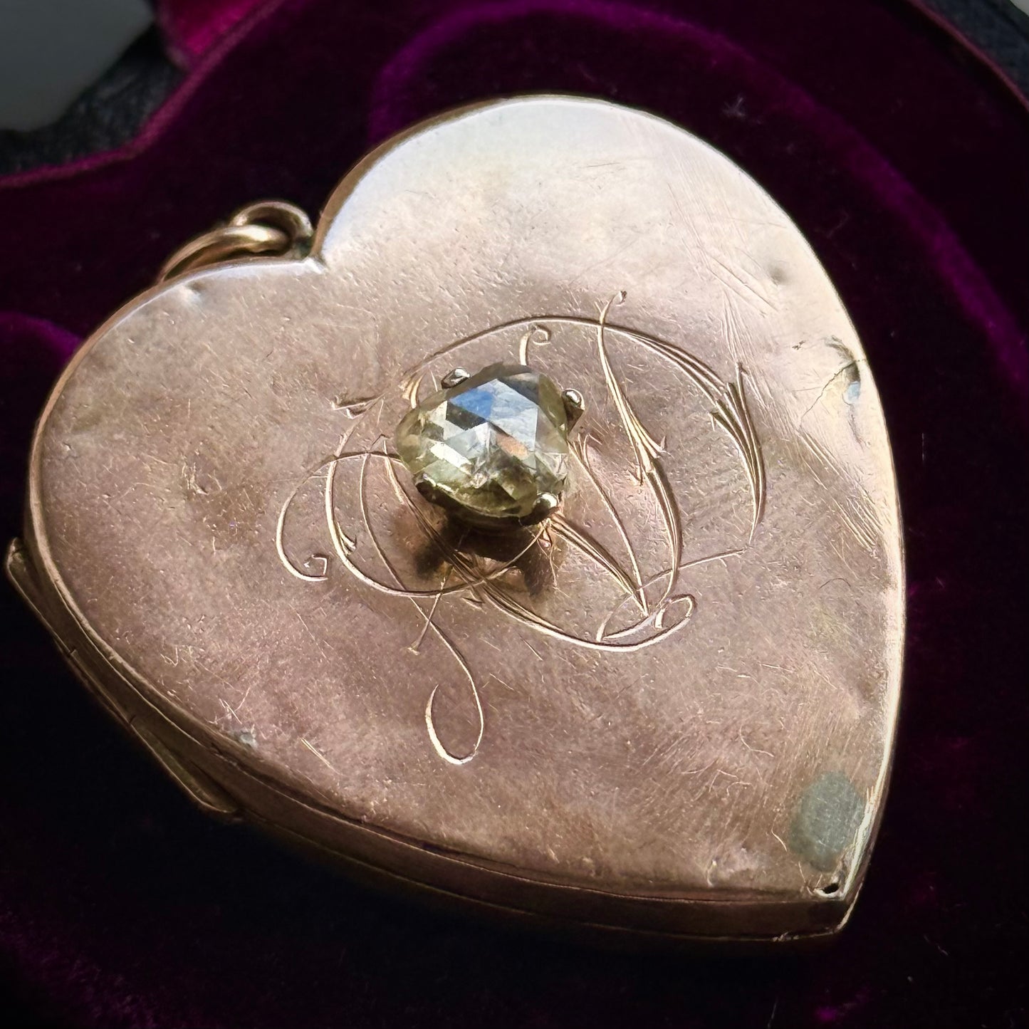 Victorian Rose Cut Diamond Heart Locket; Circa 1890