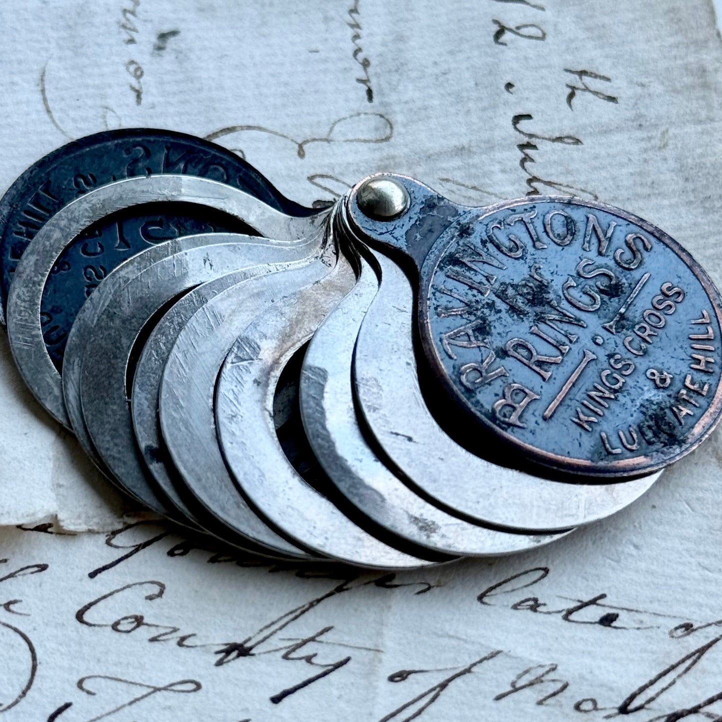 Antique Bravingtons For Rings Kings Cross and Ludgate Hill Ring Sizer