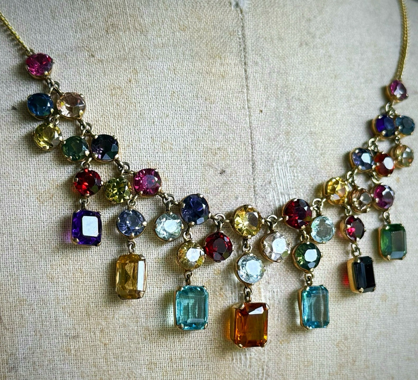 Antique Edwardian Harlequin Necklace