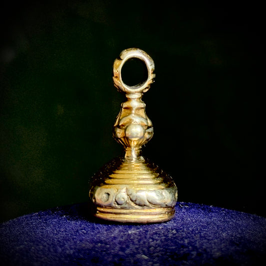 Antique Georgian ' To Hell with Love' Devil Love Pendant