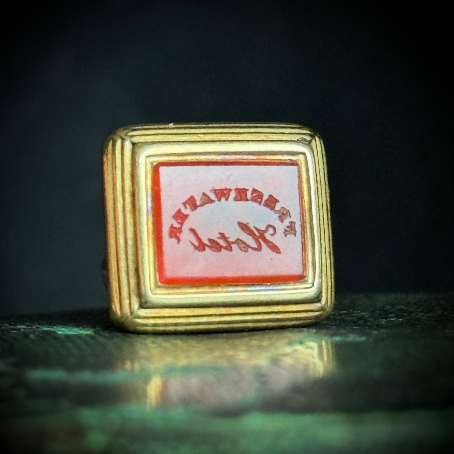 Antique Victorian Fob Intaglio Pendant; Circa 1890