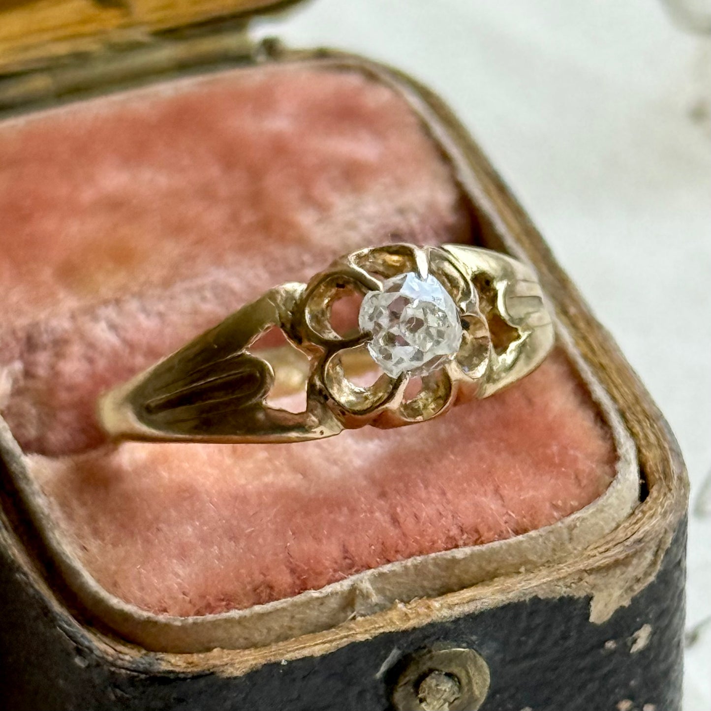 Victorian Diamond Ring in 18 Carat Gold; Circa 1890