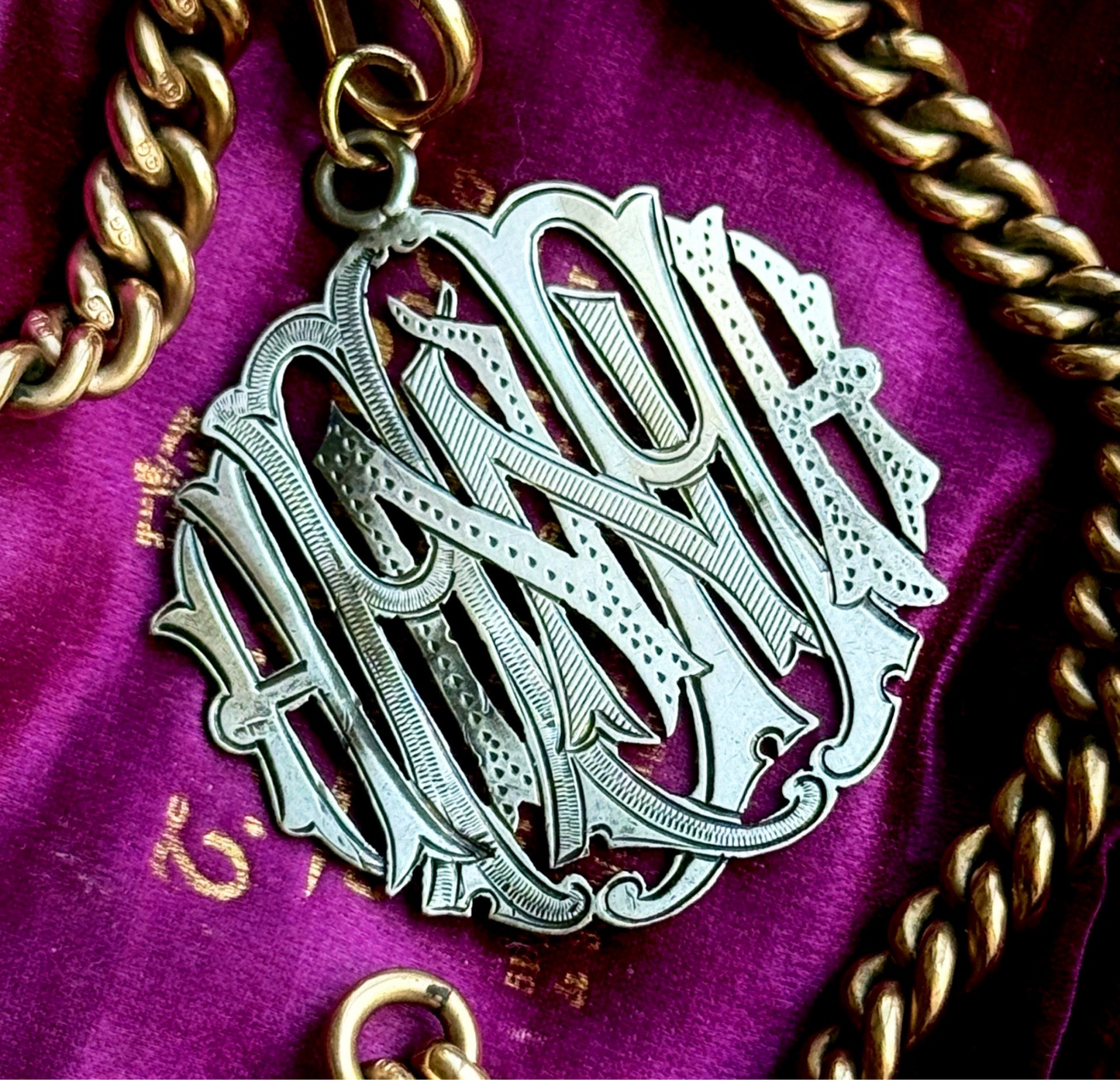 Antique 'Hannah' Pendant in Silver; Circa 1889