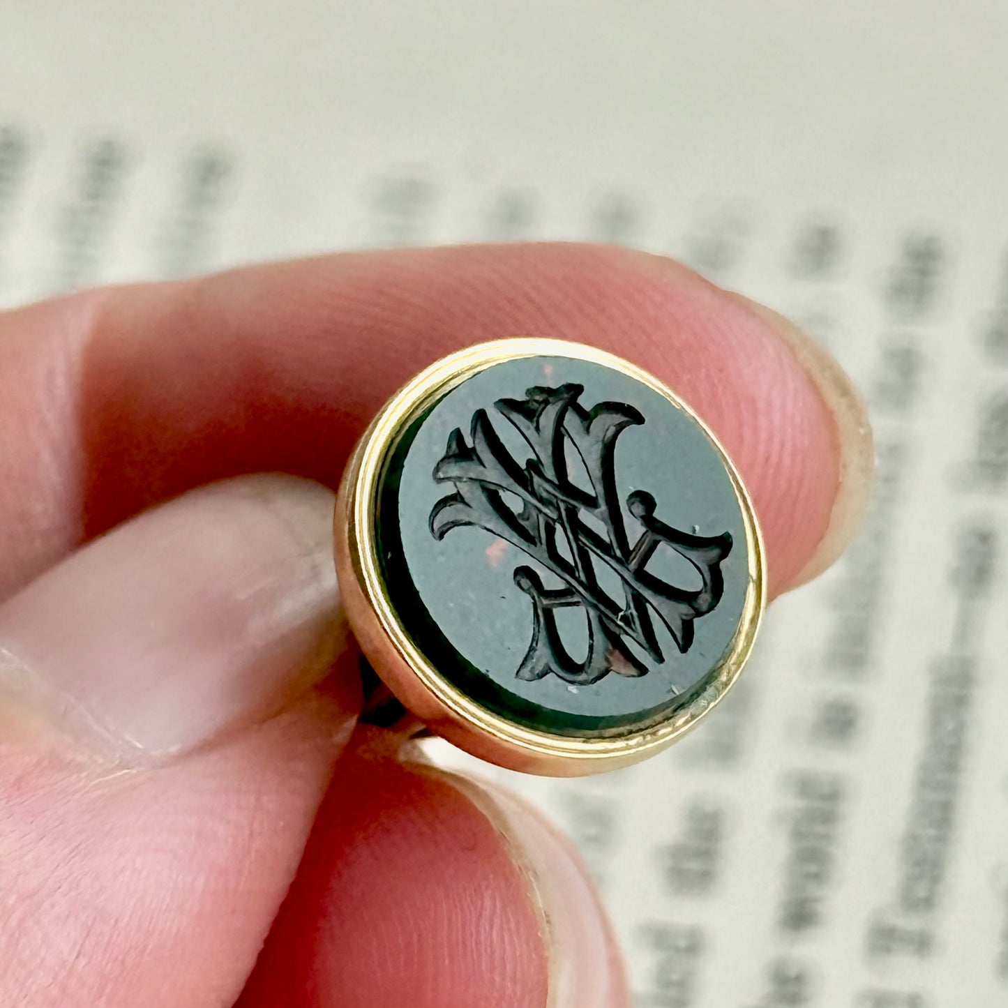 Victorian Intaglio Fob in 15 Carat Gold; Circa 1890
