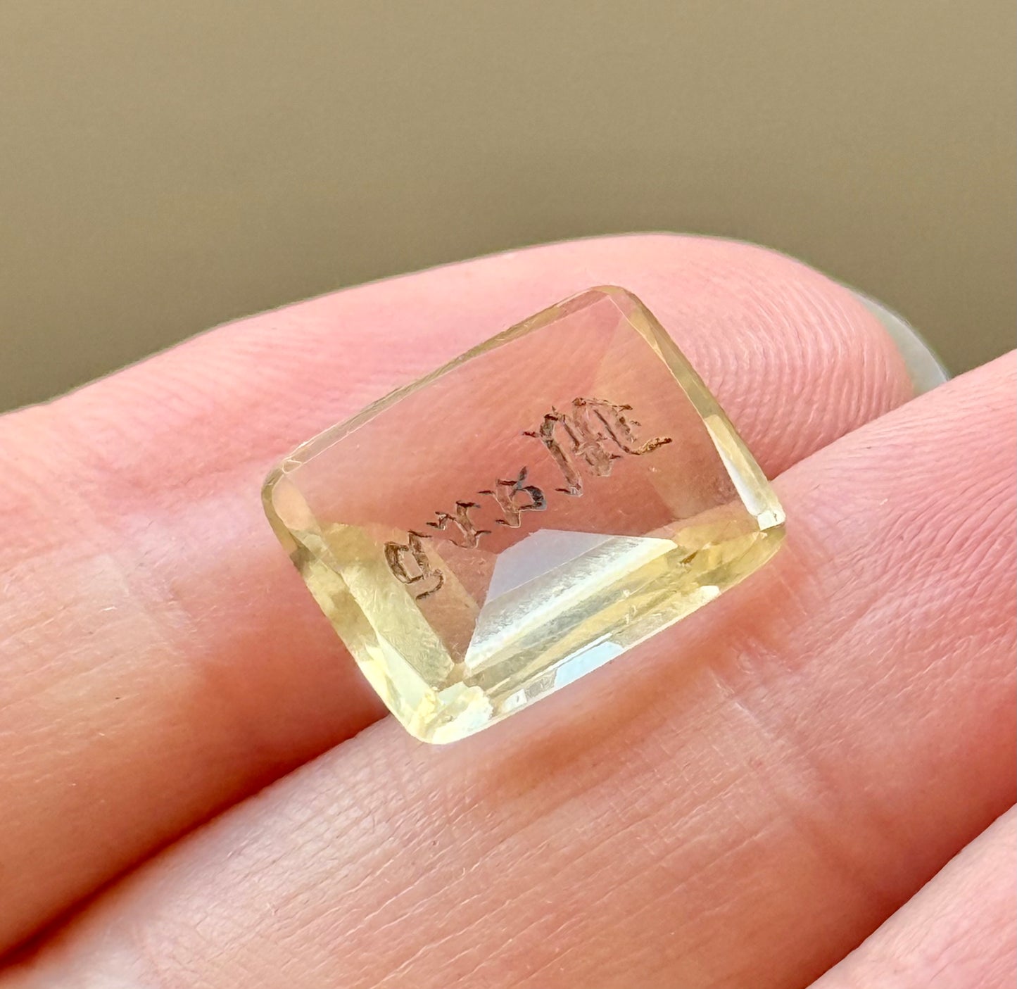 Victorian Mary Citrine Loose Intaglio