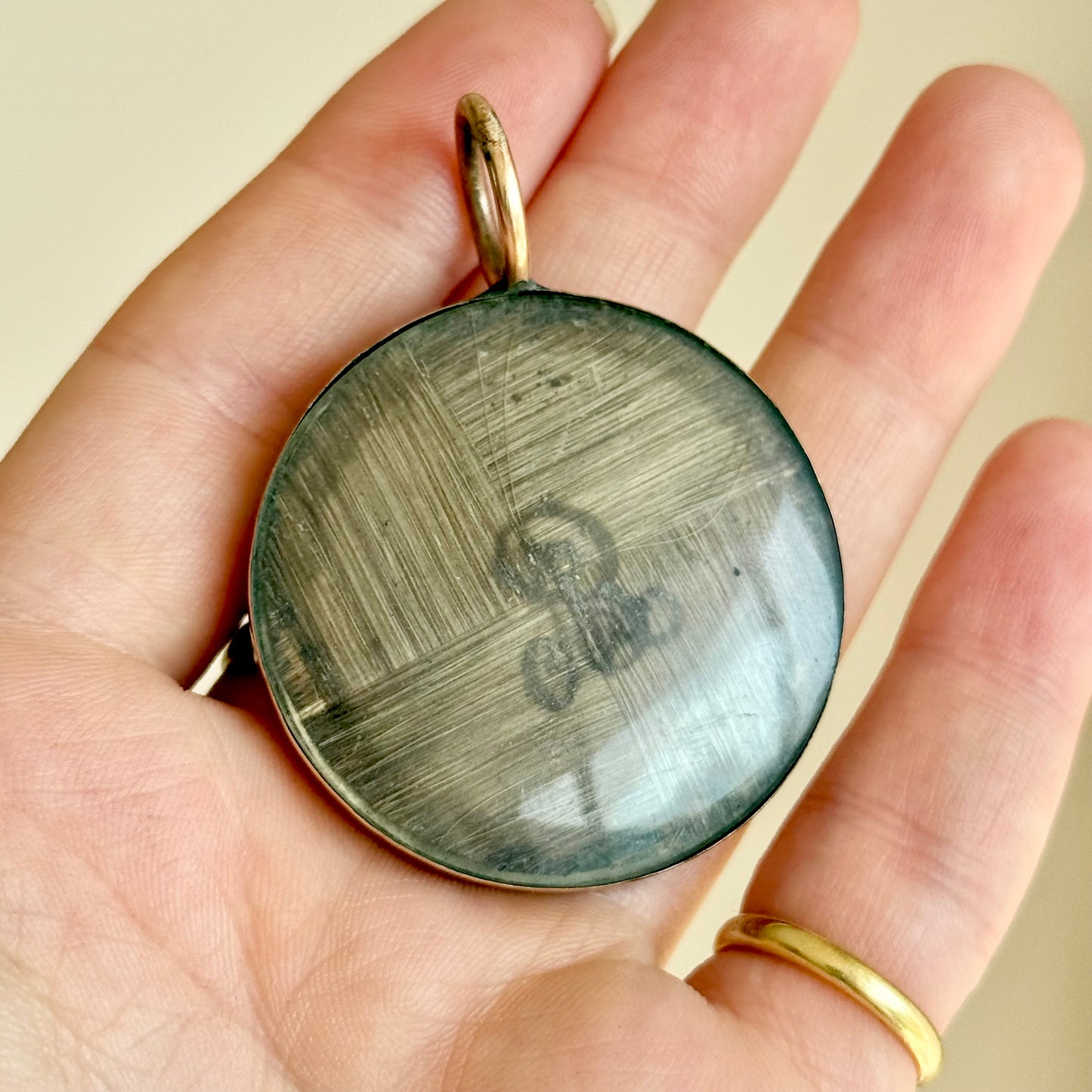 Georgian Mourning Hair Work Pendant; Circa 1810 (Copy)