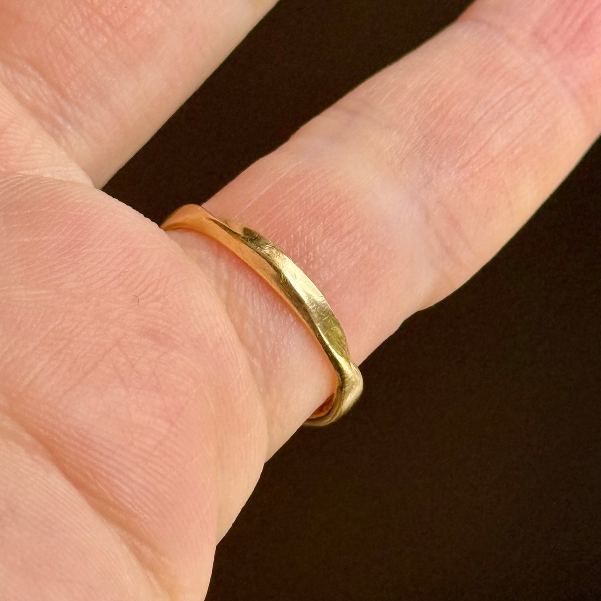 Antique Intaglio Signet Ring 18 Carat Gold; Circa 1880