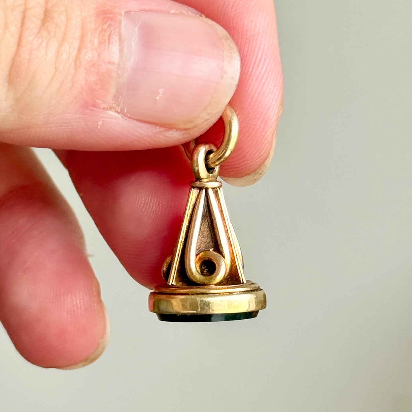 Victorian Intaglio Fob in 15 Carat Gold; Circa 1890