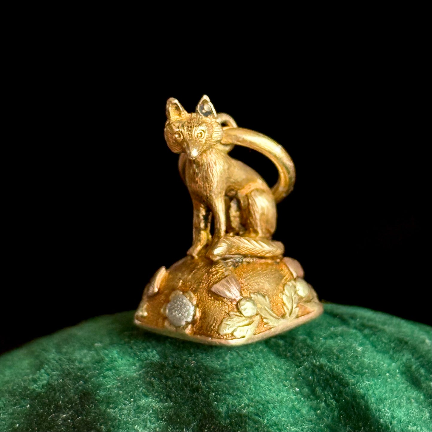 Georgian Amethyst Scottish Fox Intaglio Fob; Circa 1830