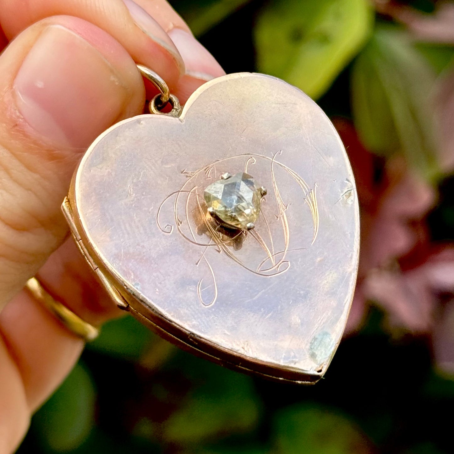 Victorian Rose Cut Diamond Heart Locket; Circa 1890