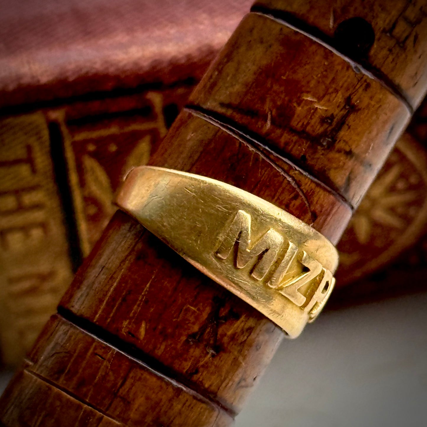 Victorian Mizpah Ring Created In 18 Carat Gold; Circa 1882