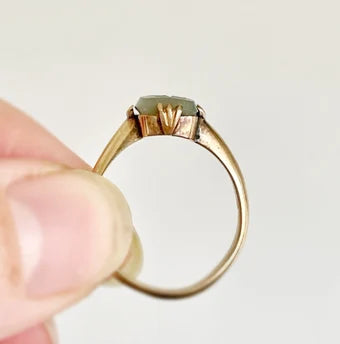 Antique Eagle intaglio Ring in 9 Carat Gold, Circa 1890