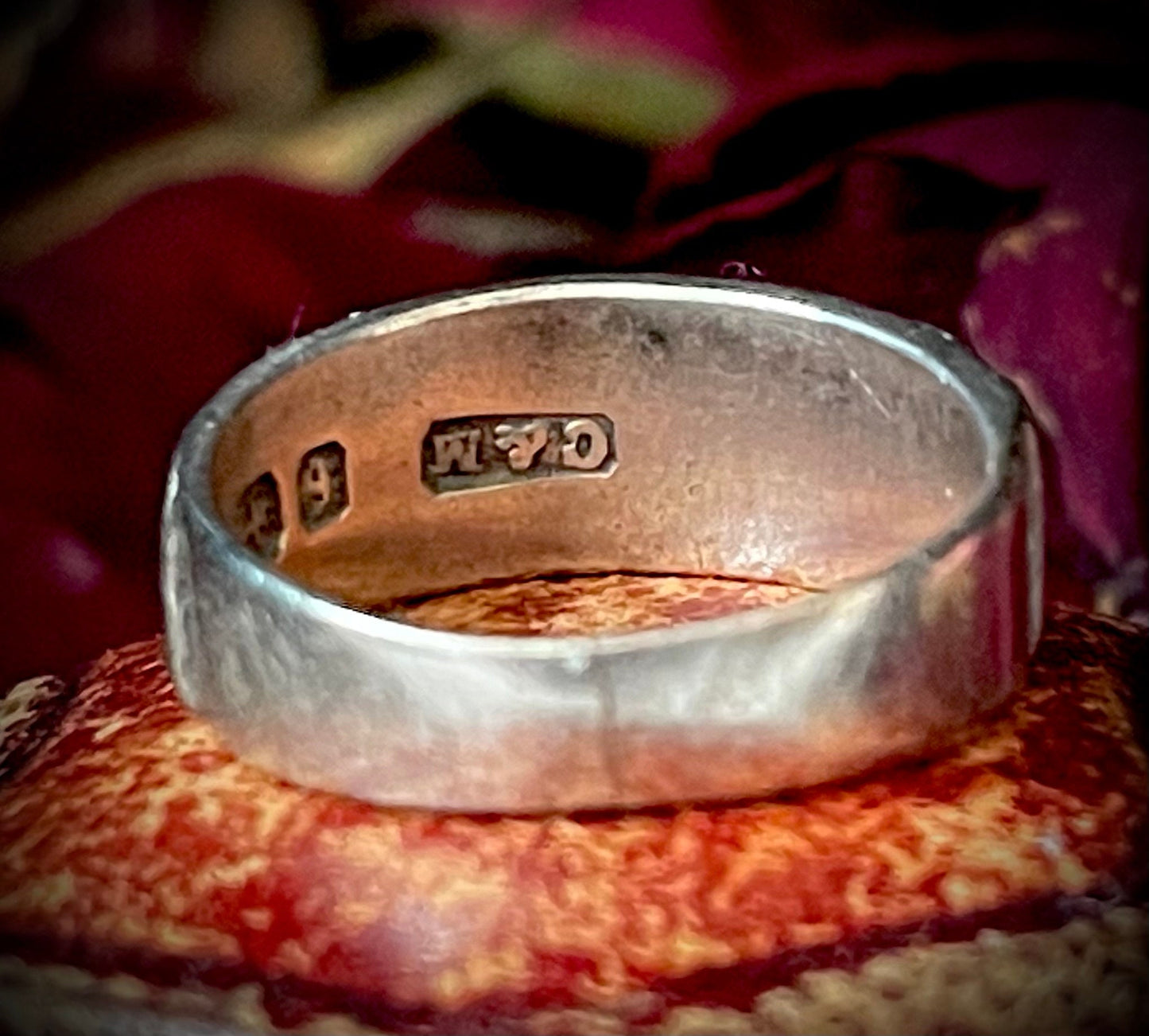 Antique Victorian Silver Mizpah Ring; Circa 1880