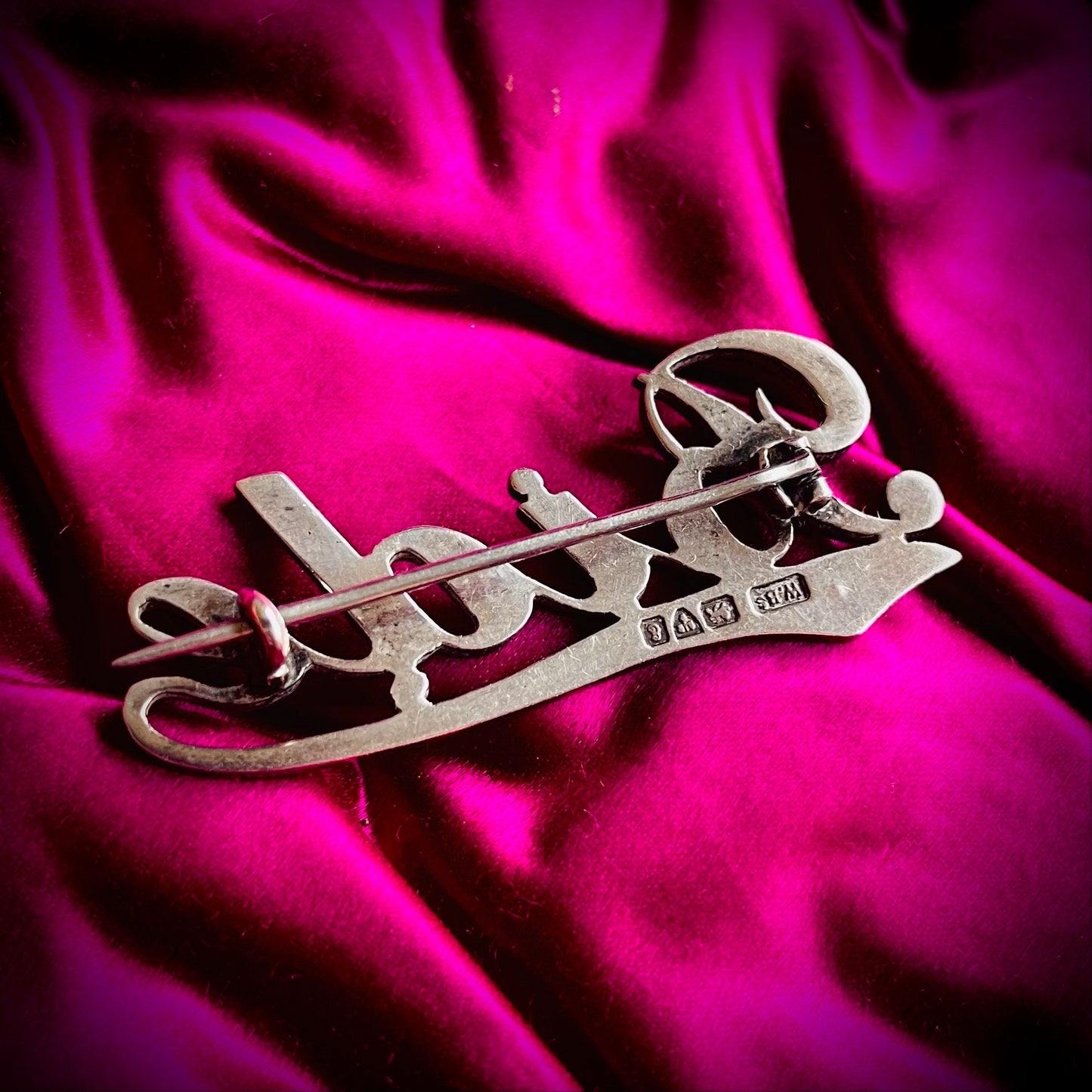 Antique 'Bide' Paste Brooch in Silver; Circa 1905