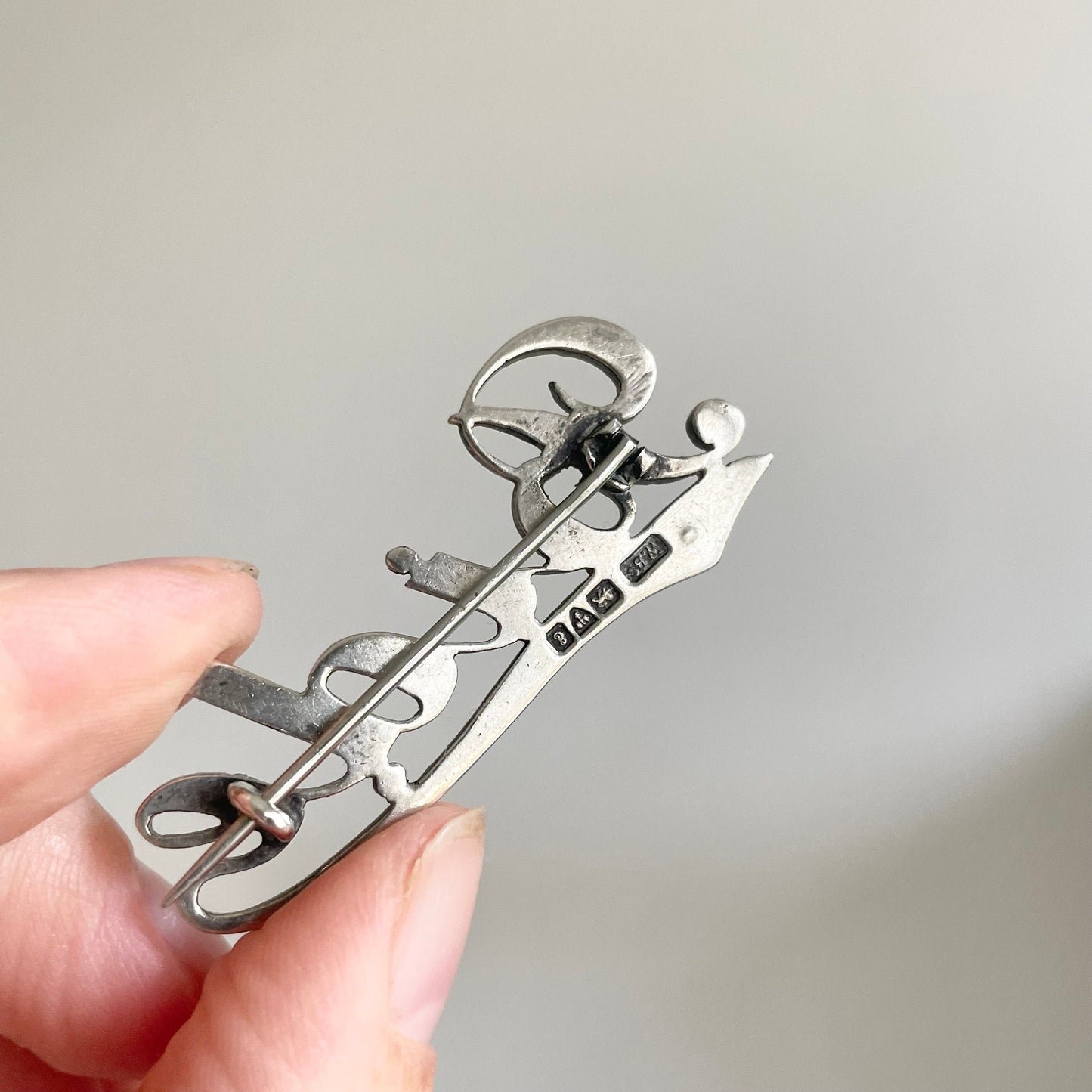 Antique 'Bide' Paste Brooch in Silver; Circa 1905