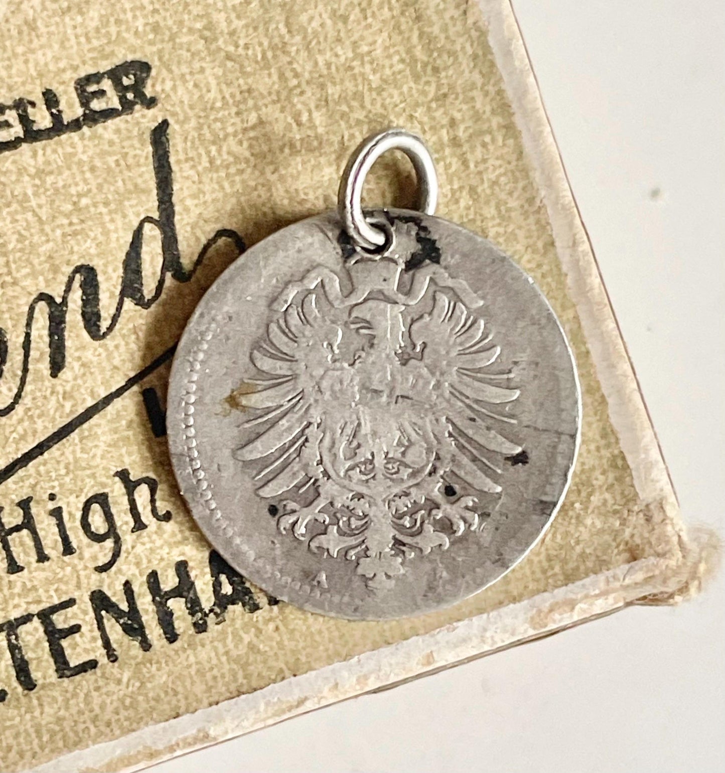 Victorian Love Token ‘Nellie Coin Pendant; circa 1890