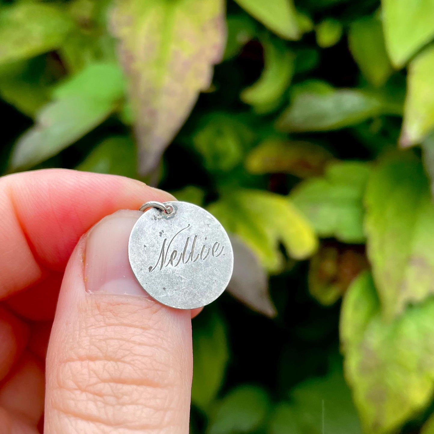 Victorian Love Token ‘Nellie Coin Pendant; circa 1890