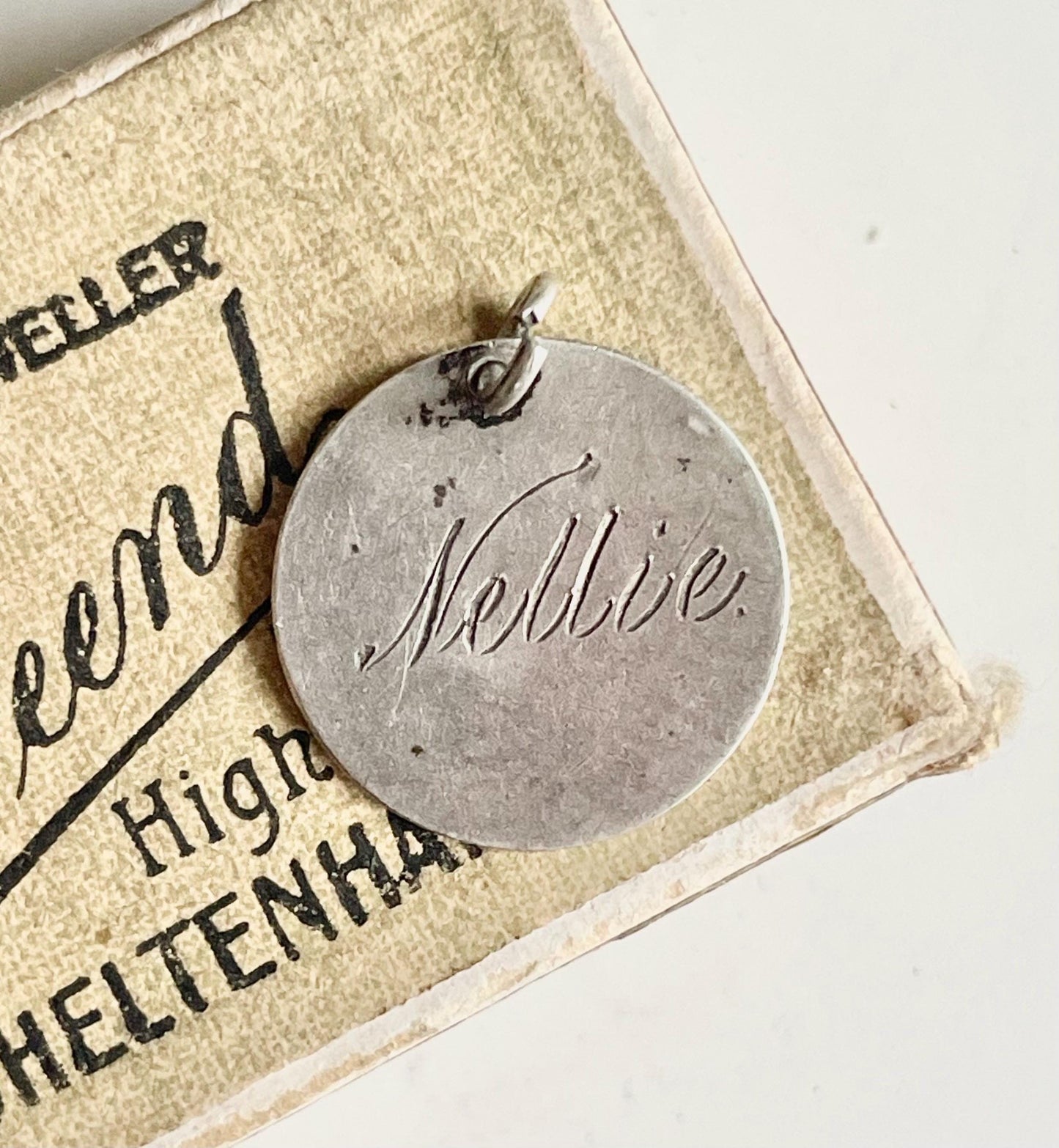 Victorian Love Token ‘Nellie Coin Pendant; circa 1890