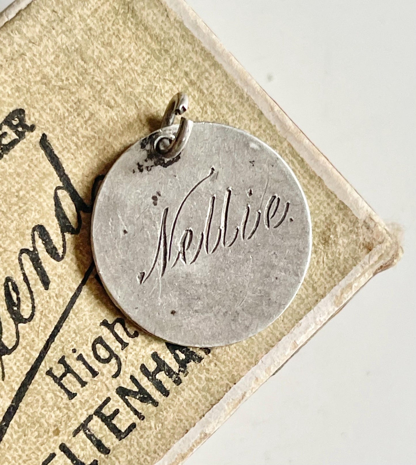 Victorian Love Token ‘Nellie Coin Pendant; circa 1890