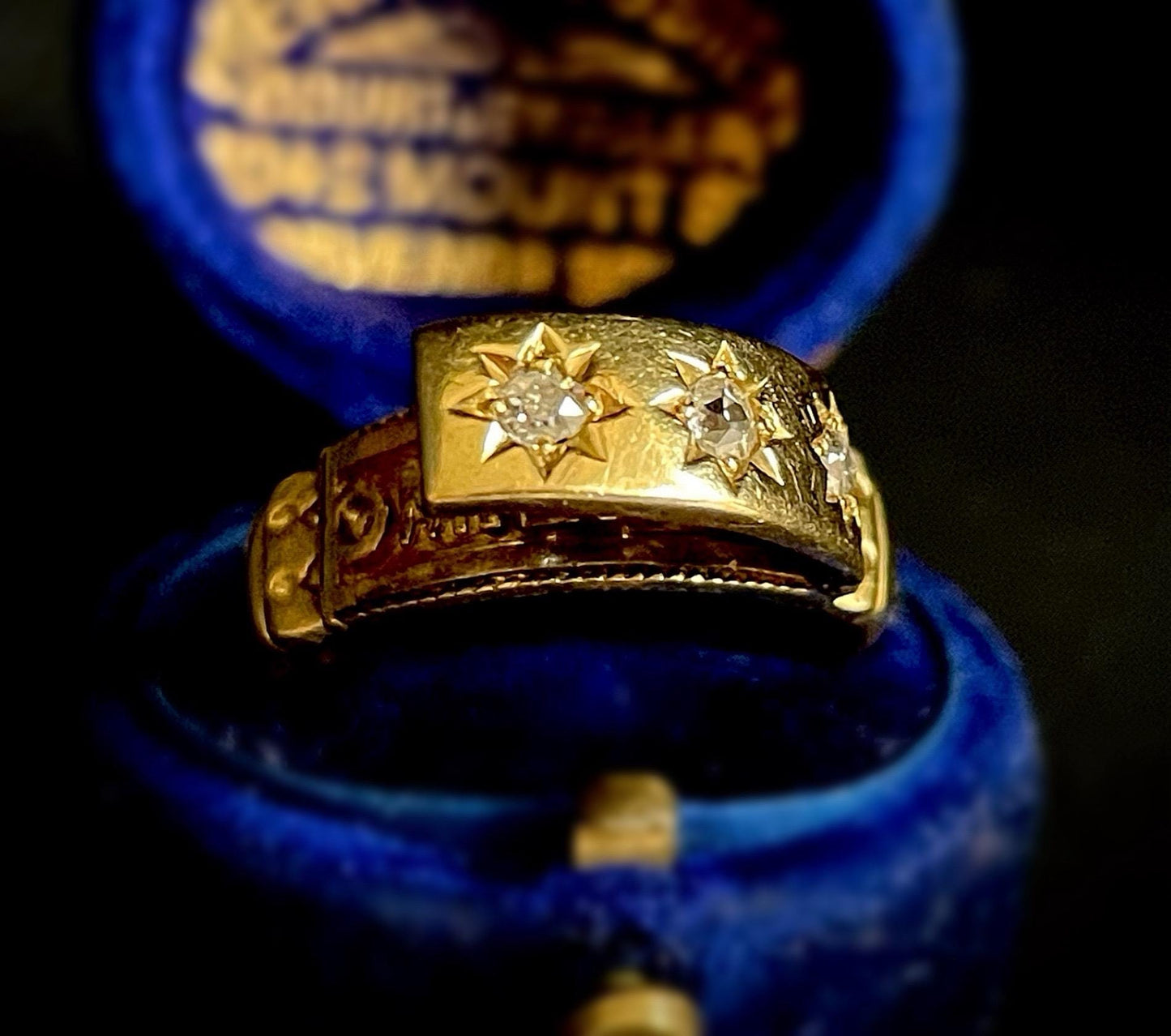Antique Diamond Secret Compartment 'MIZPAH' Ring Created In 18 Carat Gold; Circa 1870