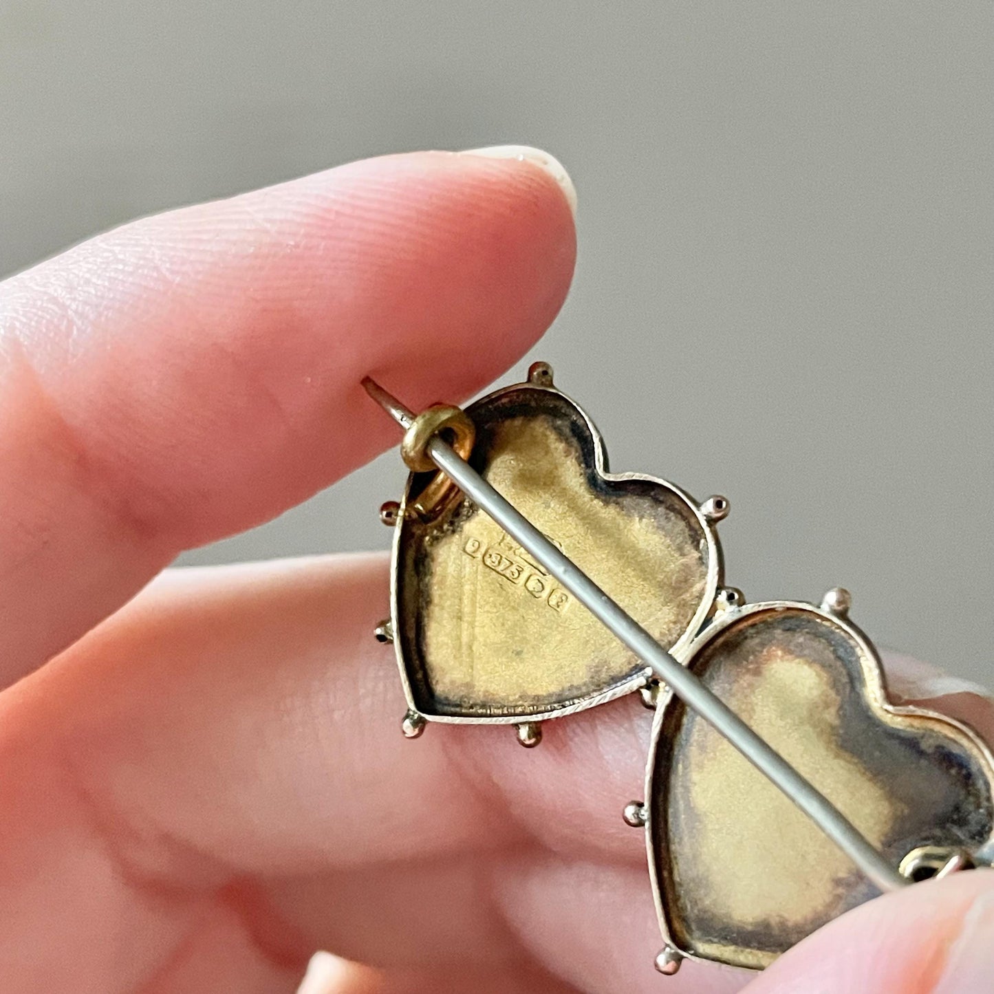 Edwardian Mizpah Brooch Created In 9 Carat Gold; Circa 1905