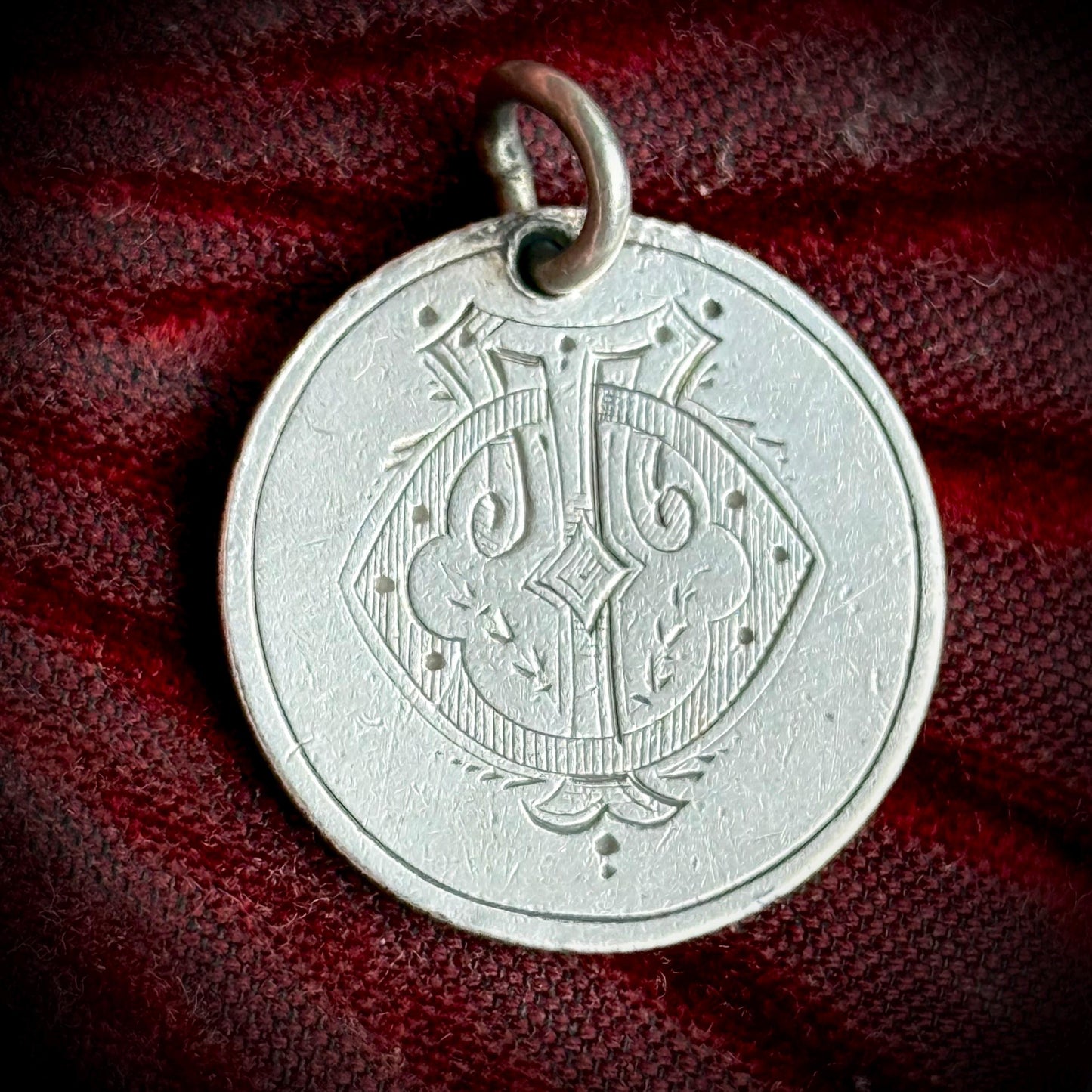 Georgian Love Token ‘TO' Coin Pendant; Circa 1826