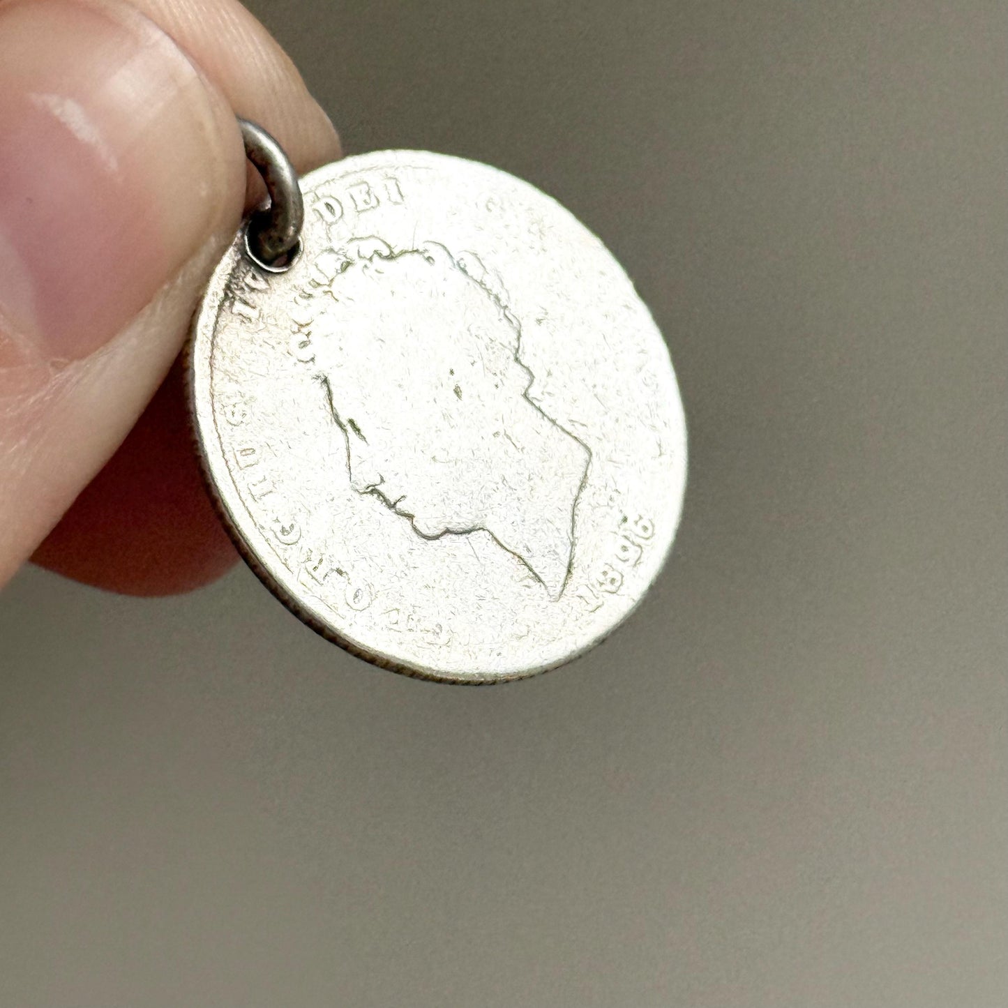 Georgian Love Token ‘TO' Coin Pendant; Circa 1826