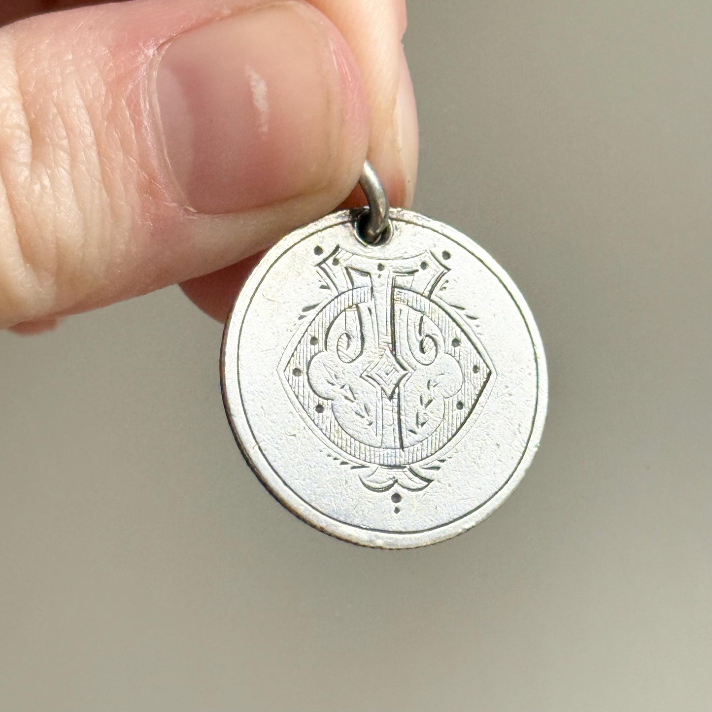 Georgian Love Token ‘TO' Coin Pendant; Circa 1826