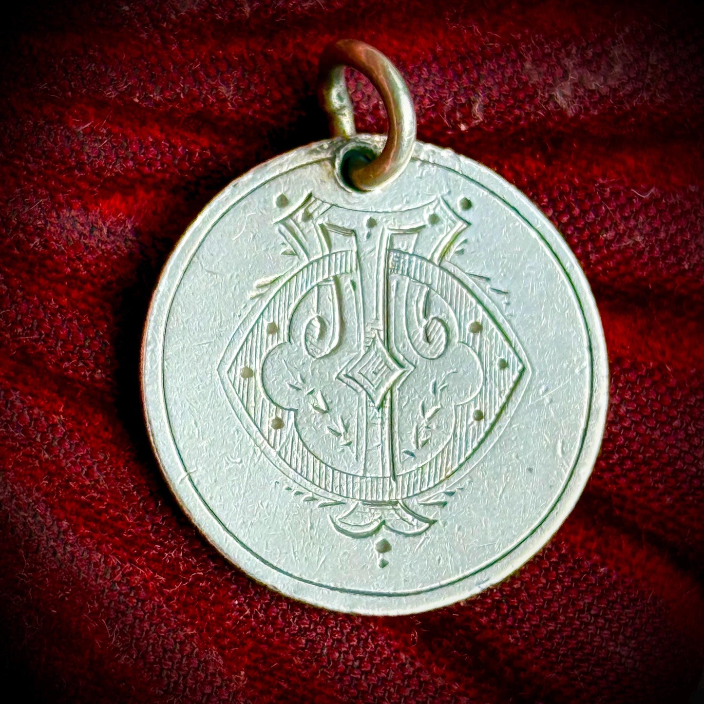Georgian Love Token ‘TO' Coin Pendant; Circa 1826