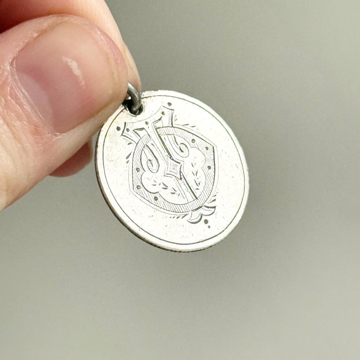 Georgian Love Token ‘TO' Coin Pendant; Circa 1826