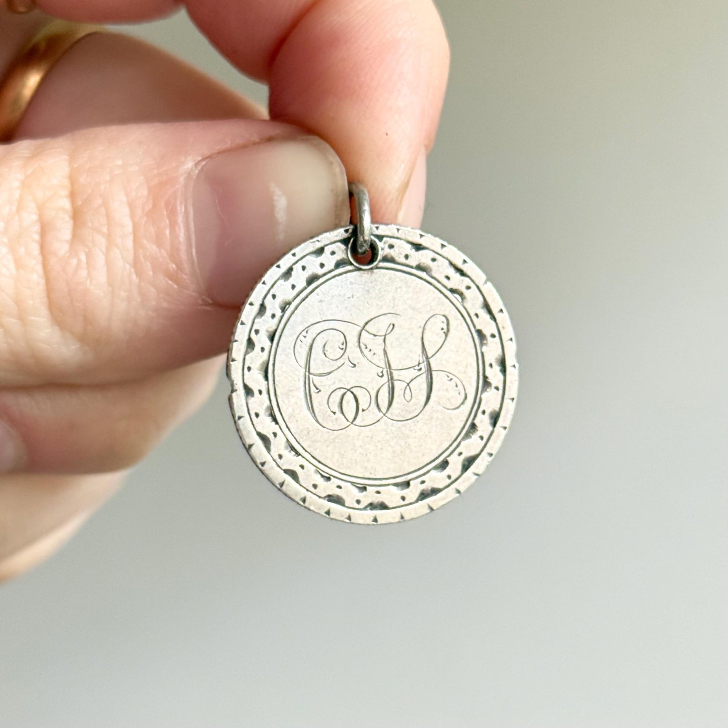 Georgian Love Token ‘CJL' Coin Pendant; Circa 1820
