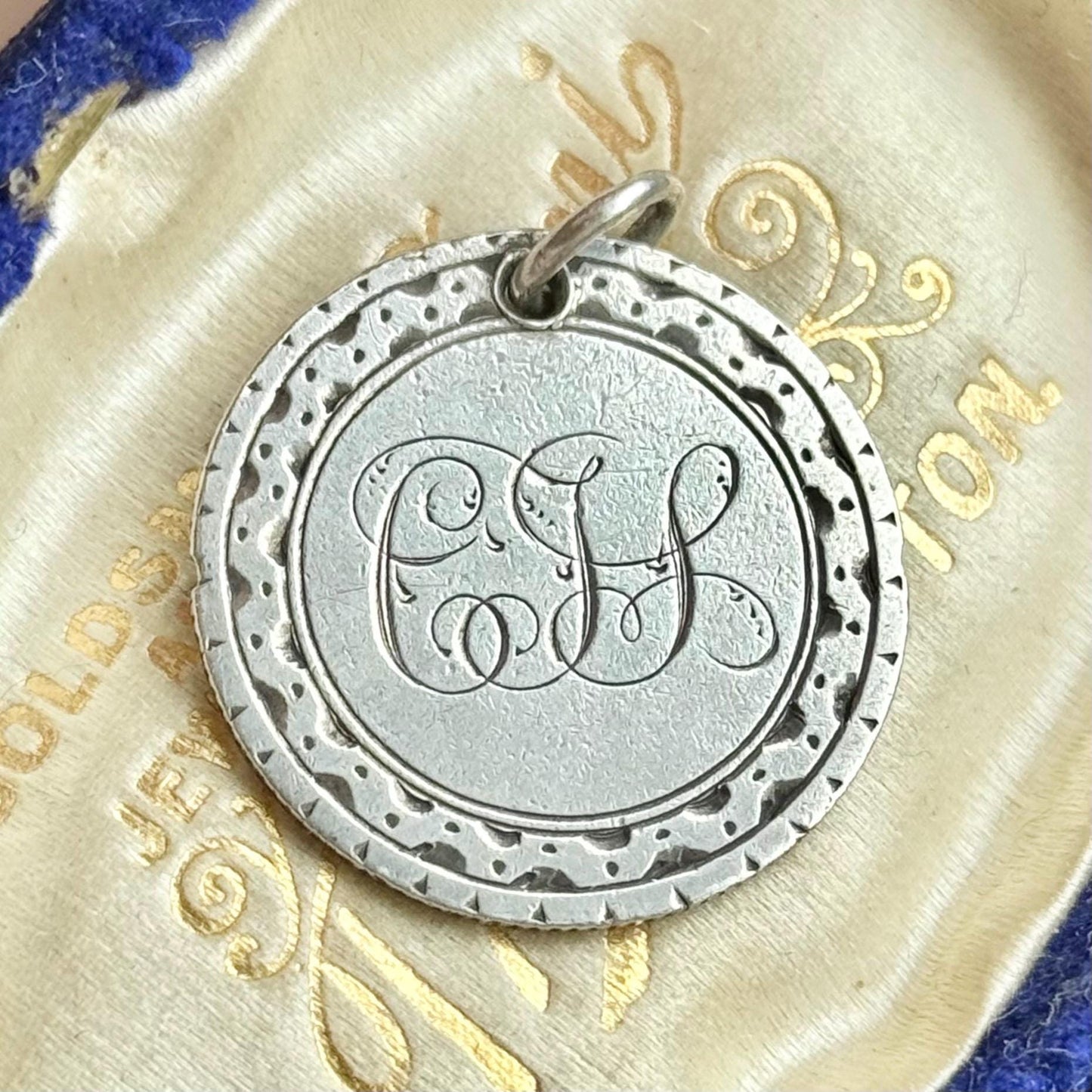 Georgian Love Token ‘CJL' Coin Pendant; Circa 1820